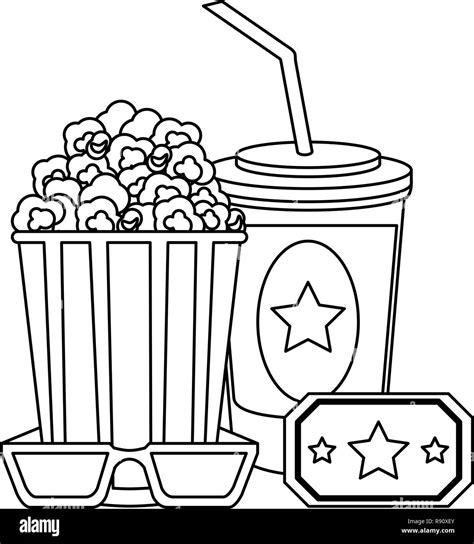 movie clip art black and white